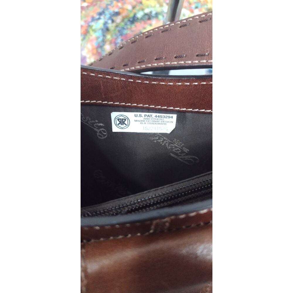 Vintage Fossil Shoulder Bag Brown Leather Boho - Picture 7 of 14